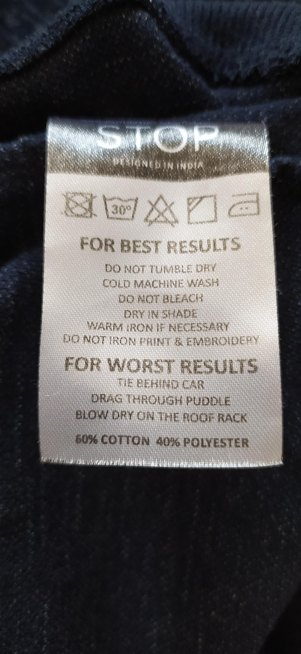 Wash Instructions Had Me In Stitches - Meme Guy