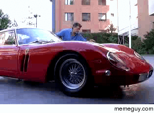 Washing the Ferrari