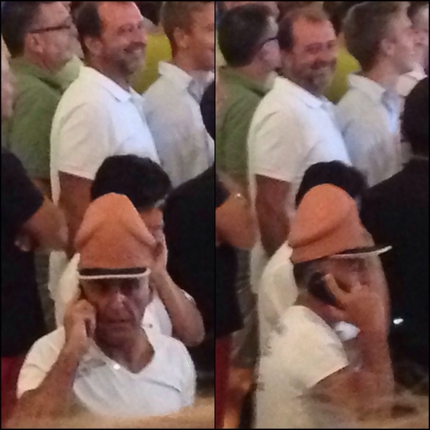 Wasnt expecting to see a hat like this at a big event