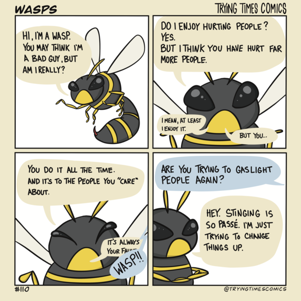 Wasps are jerks oc - Meme Guy