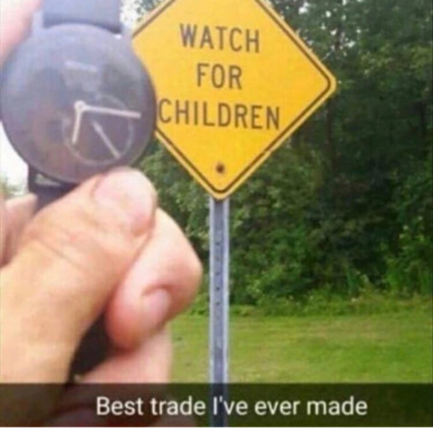 Watch for children