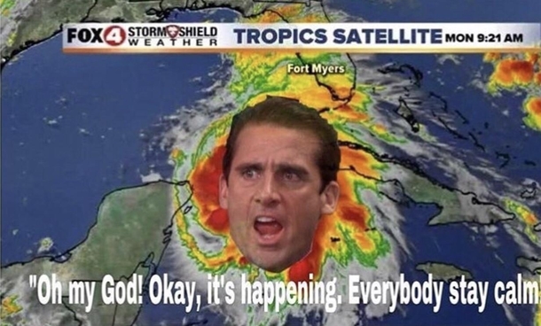Watch out for Hurricane Michael Scott