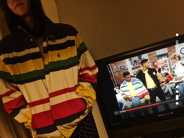 Watching Fresh Prince when all of a sudden Carltons jacket looked very familiar