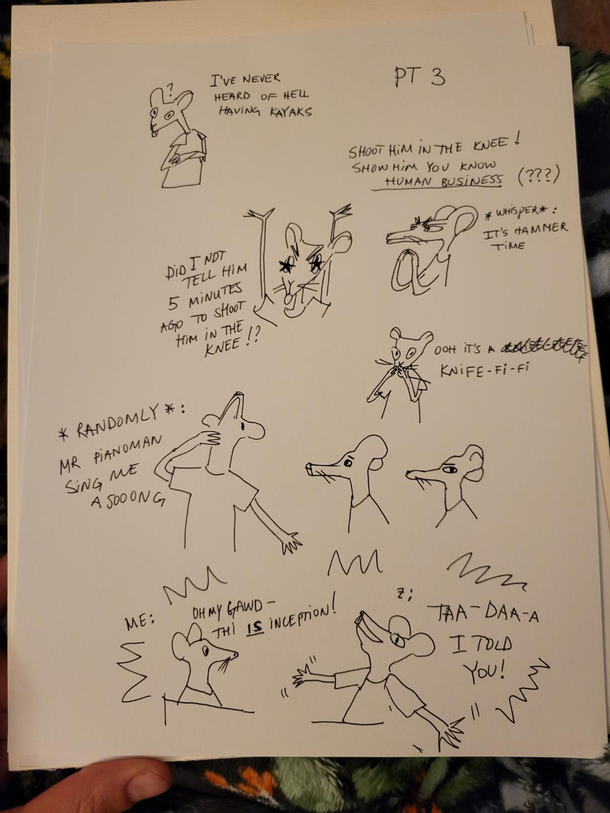 watching Reminiscence with my husband he is cracking me up to tears with his comments Im doodling it along the way