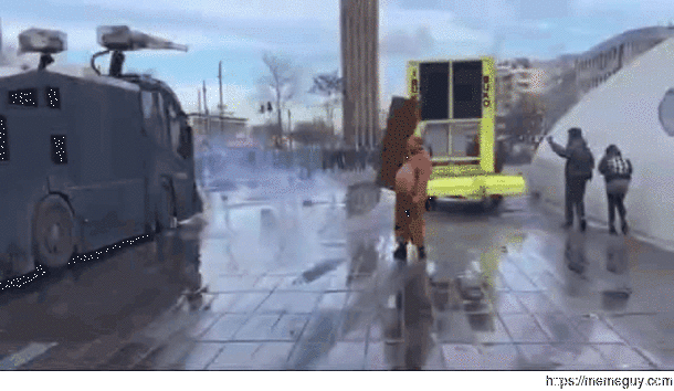 Watercannons are proving to be very effective in Eindhoven Netherlands