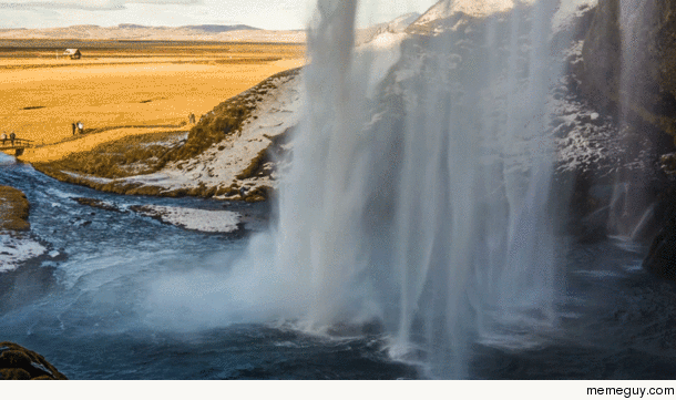 Waterfall in Iceland