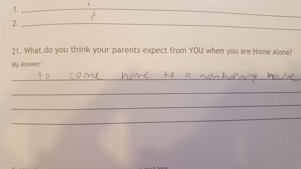 Way to set the bar high son