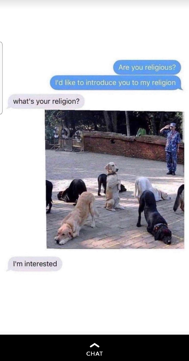 We can make a religion out of this