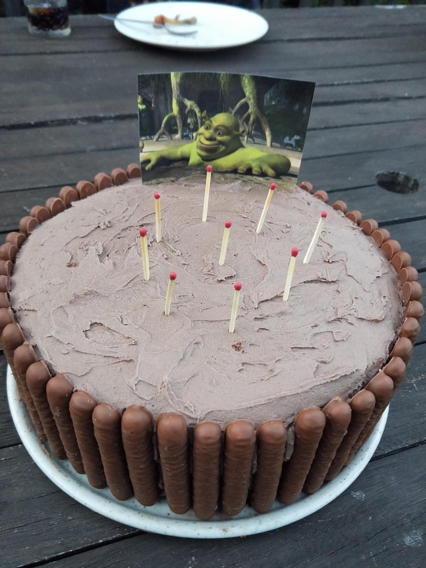 We didnt have candles so I had to improvise