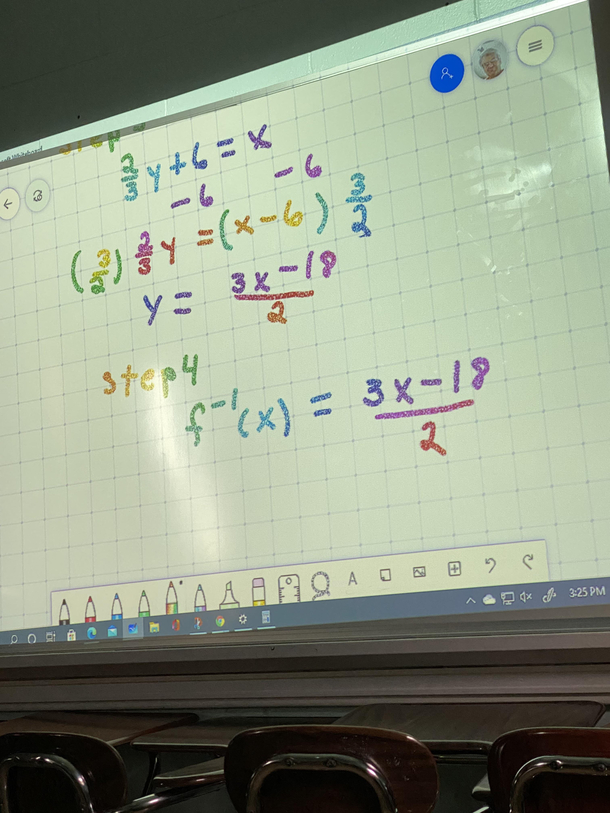 We finally got our teacher to use the rainbow pen 