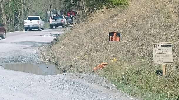 We have creative signs for our potholes here in Ohio