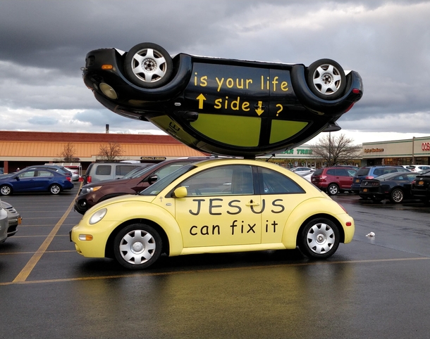 We have some interesting Jesus cars in Albany