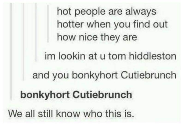 We know him