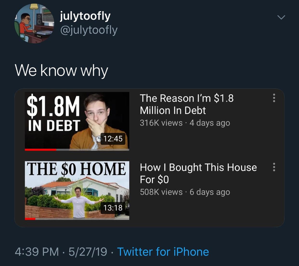 We know why