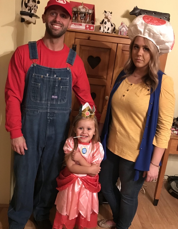 We let our daughter choose our costumes - my wife was not too happy with hers