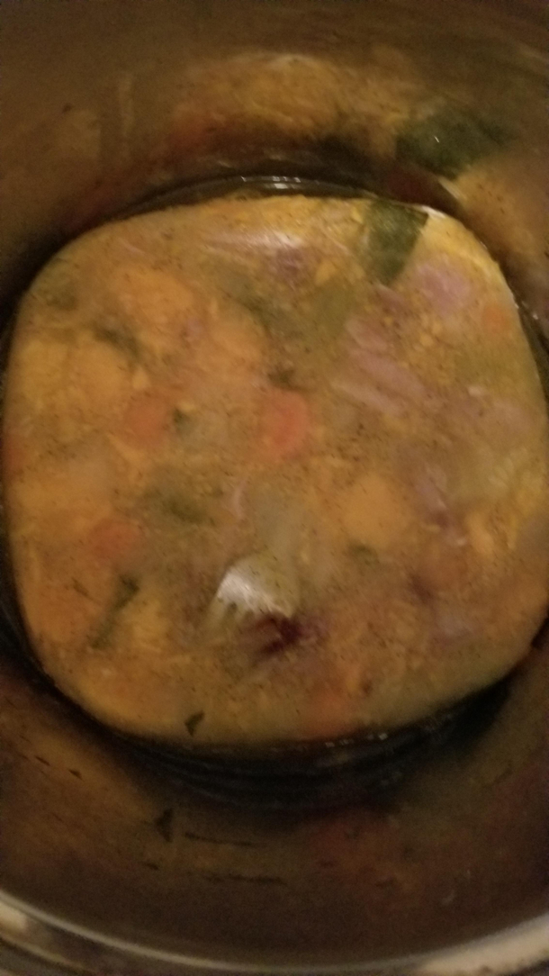 We may have forked up when freezing the soup