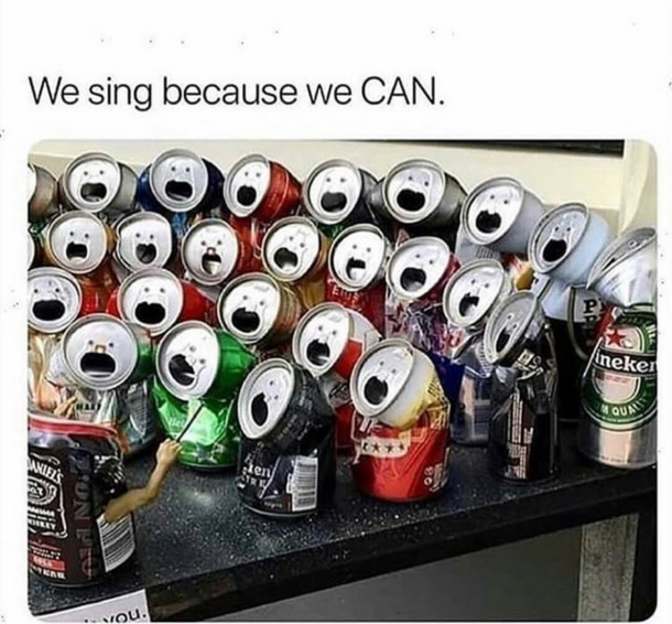 We sing because we CAN