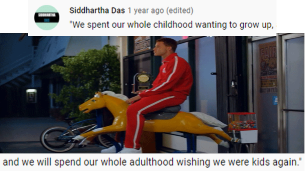 We spent our whole childhood wanting to grow up andLukas Graham -  Years Best Comment