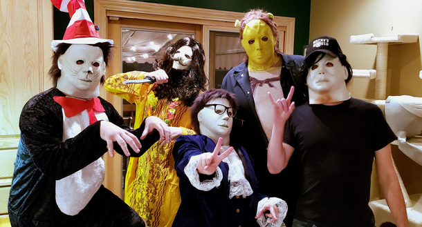 We talked about doing this group costume for over a year Happy Halloween baby