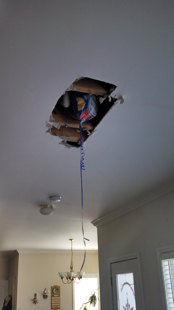 We were not prepared for the strength of this balloon