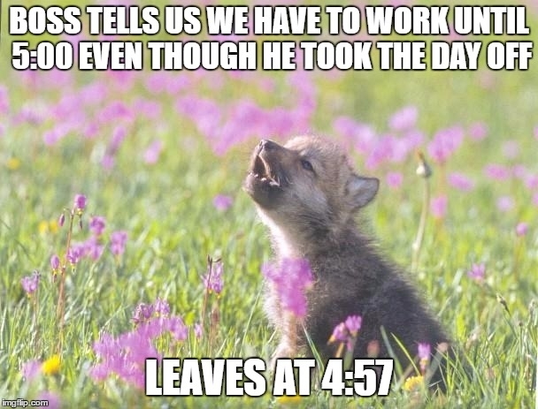We werent even working took one call the entire day