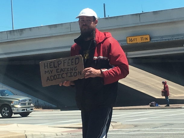 Welcome to Austin our panhandlers are very honest
