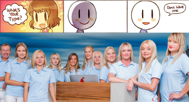 Welcome to the medical praxisoffice of this german Doctor st person from the left