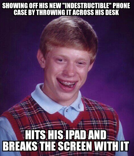 Well at least his phone was OK