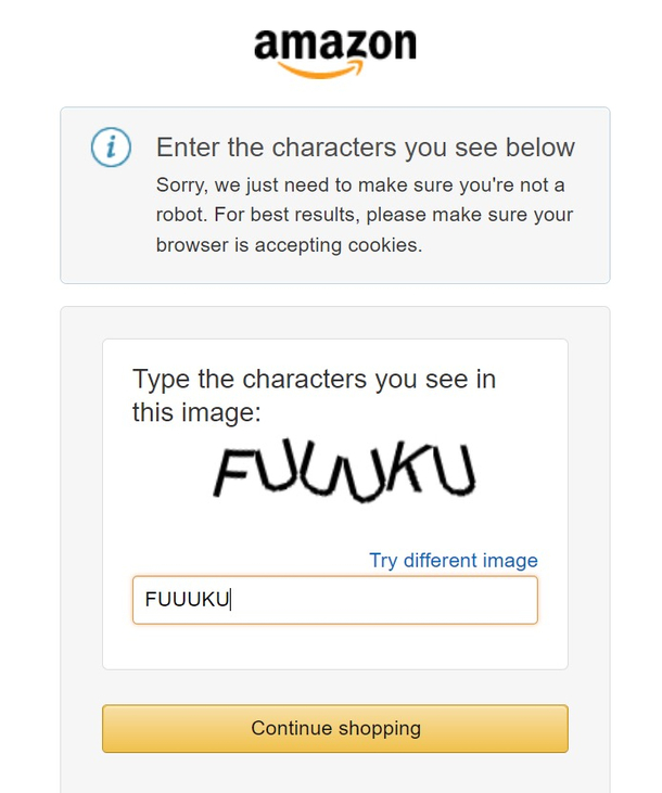 Well fuck you too Amazon