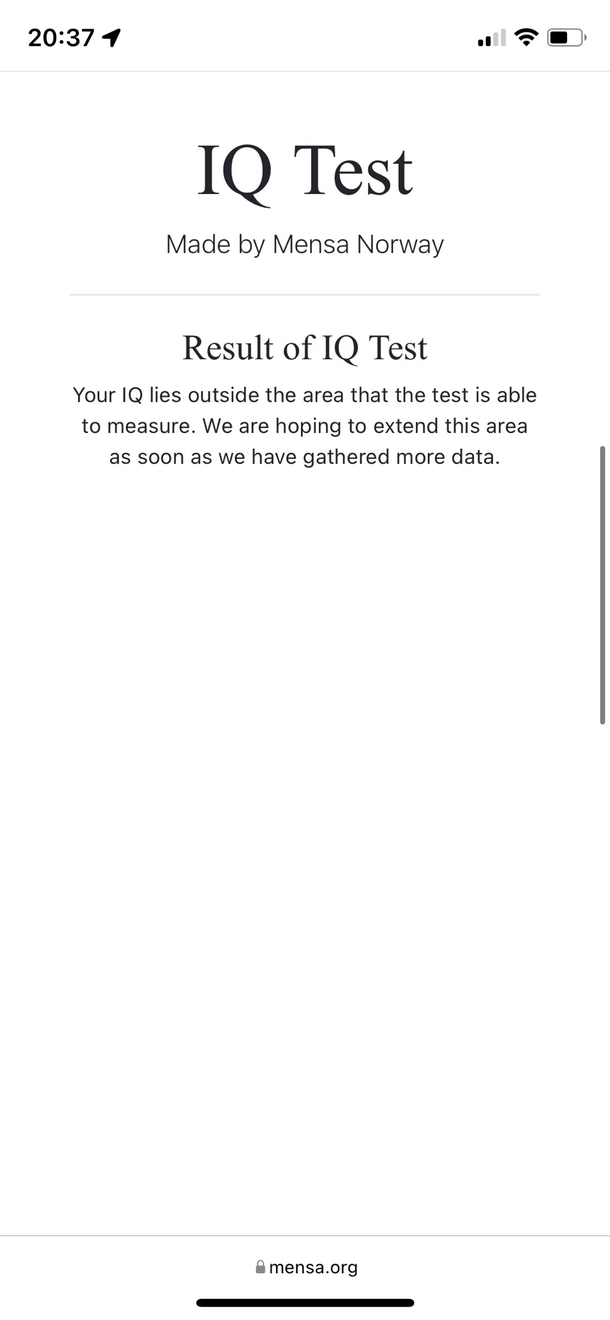 Well I dont know if this is a good thing or not