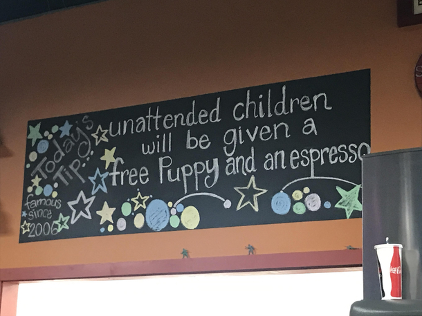 Well I guess thats one way to make sure parents dont let their kids wander