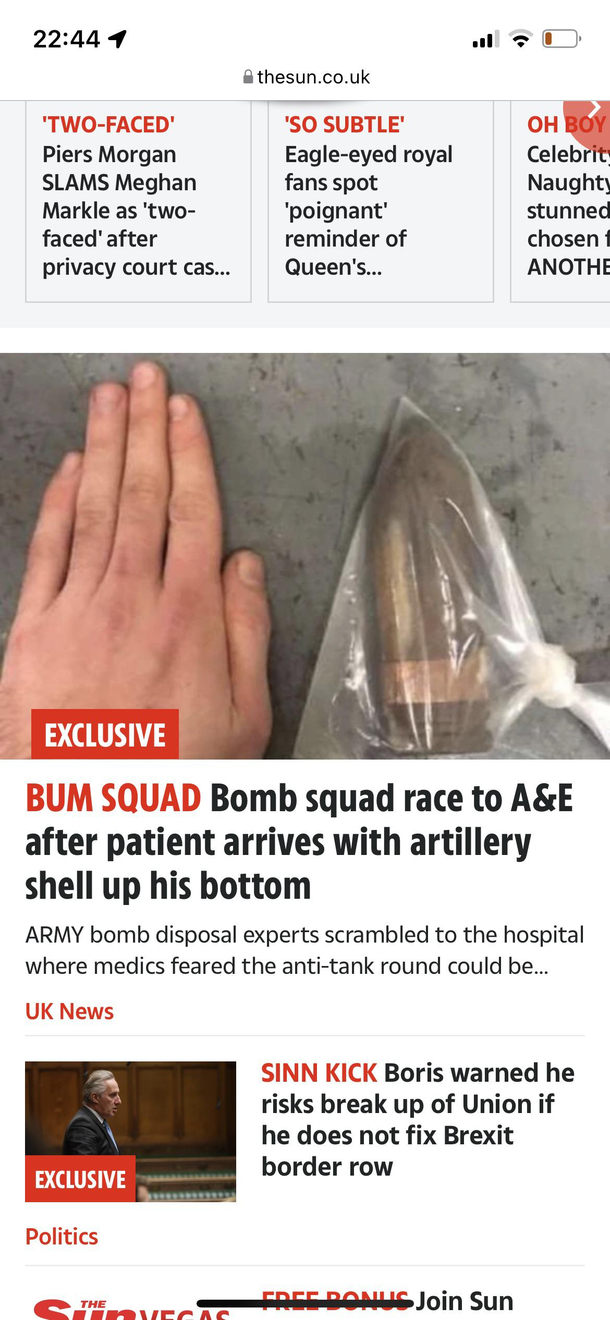 Well never thought I would have seen this in the news