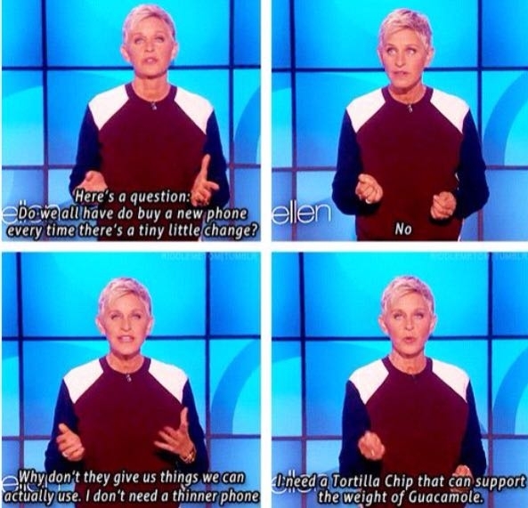 Well said Ellen