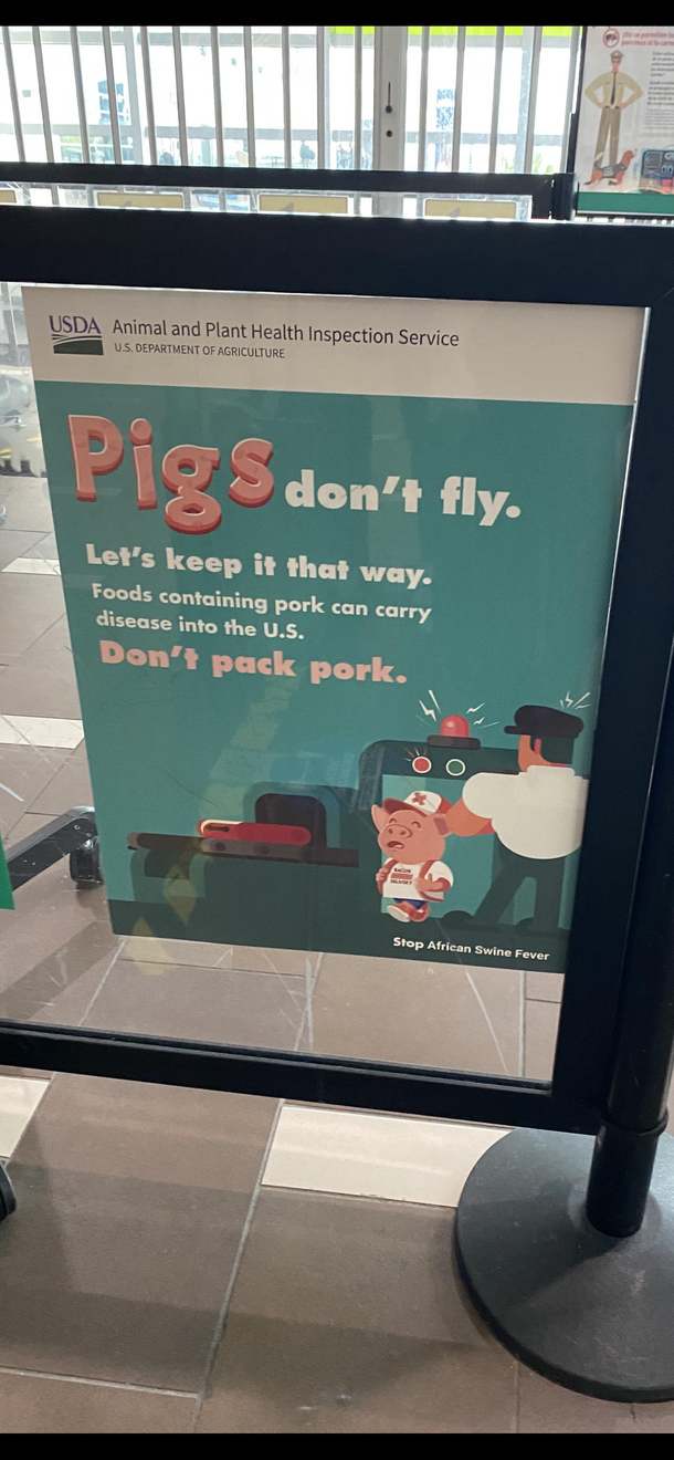 Well that answers that Pigs dont fly OC