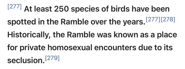 Well that escalated quickly Was on Wikipedia reading about Central Park