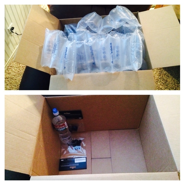 Well this seems excessive Amazon Water bottle for scale