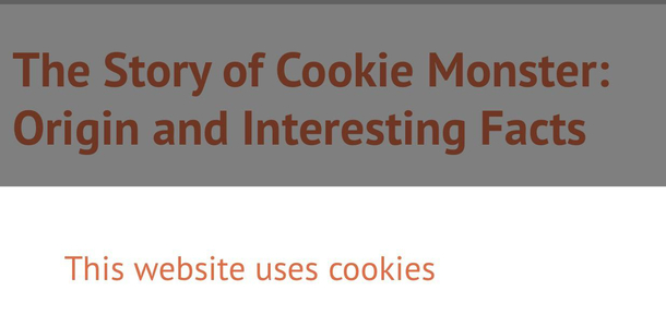 Went looking for facts on Cookie Monster and this happened Had a laugh and wanted to share
