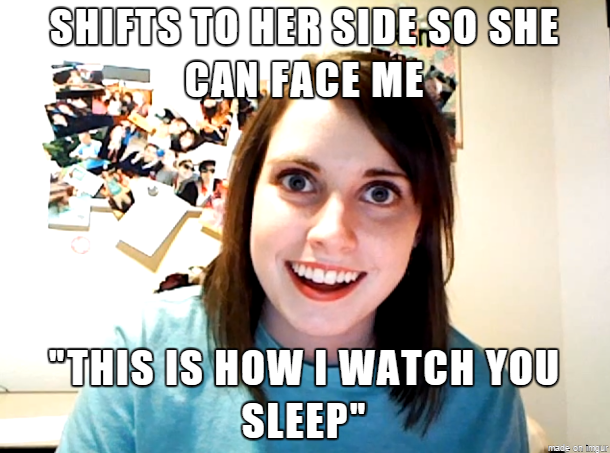 Went mattress shopping with my girlfriend The saleswoman helping us had us turn on the sides that we normally sleep on