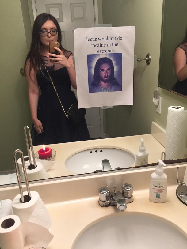 Went to a house party last night and