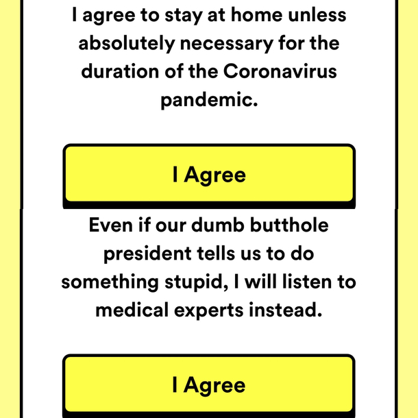 Went to download the free family edition of cards against humanity and had to agree to these terms and conditions