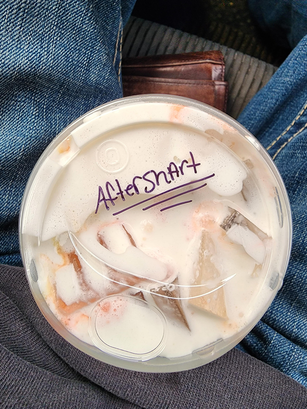 Went to Dutch Bros and didnt know if I wanted the Shark Attack or After