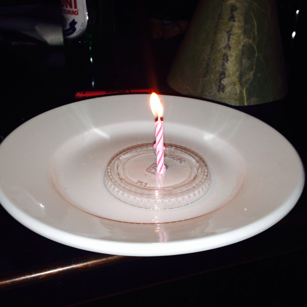 Went to restaurant for my sisters birthday This is what they gave us when we asked them to bring us something