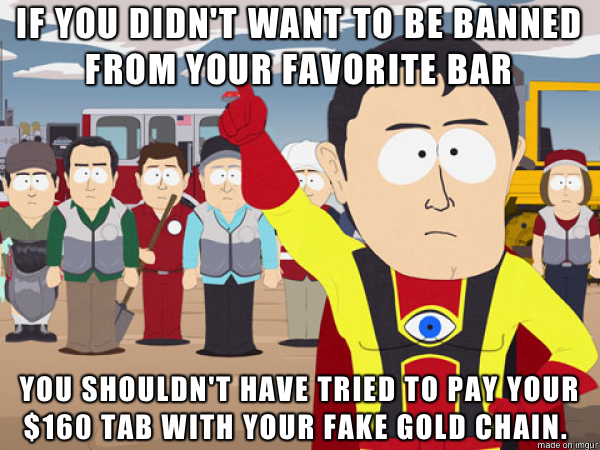 Were a bar not a pawn shop
