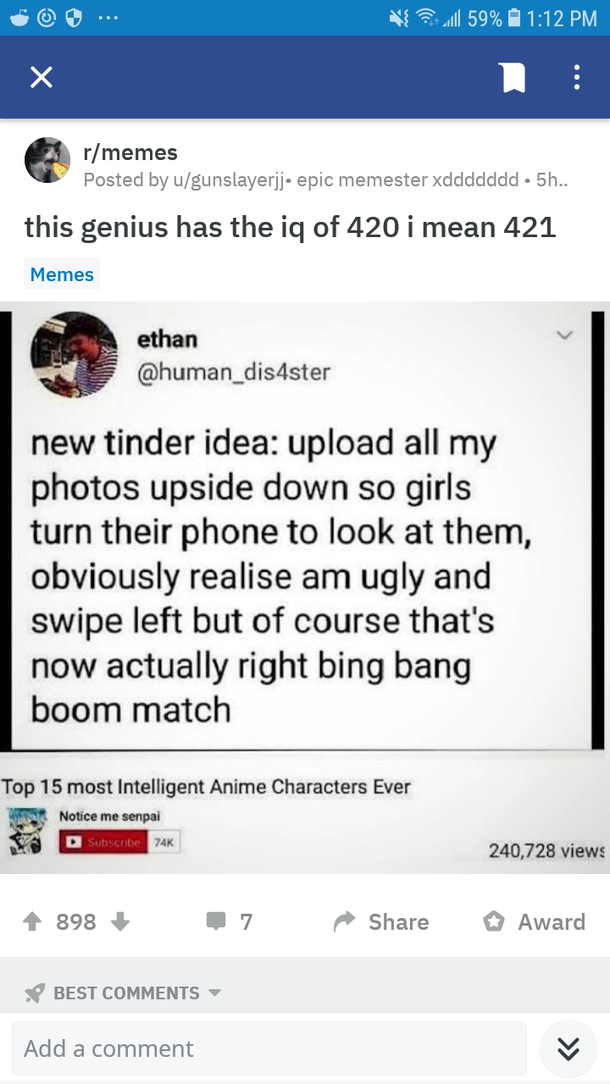 WHAT A DAMN GENIUS 