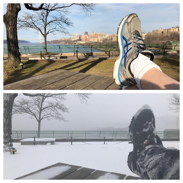 What a difference  hours makes in NYC