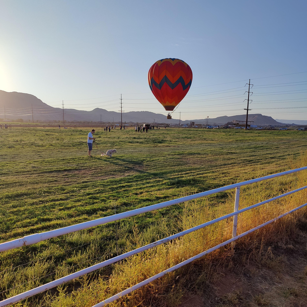 What a lovely morning for a balloon ride