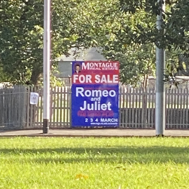 What a perfect sponsor for the school play