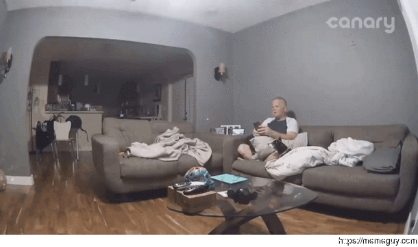What did I tell you about running in the house