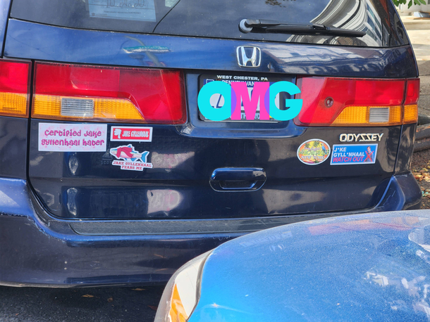 What did Jake Gyllenhaal do to deserve so much bumper sticker hate