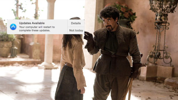 What do we say to the God of updates